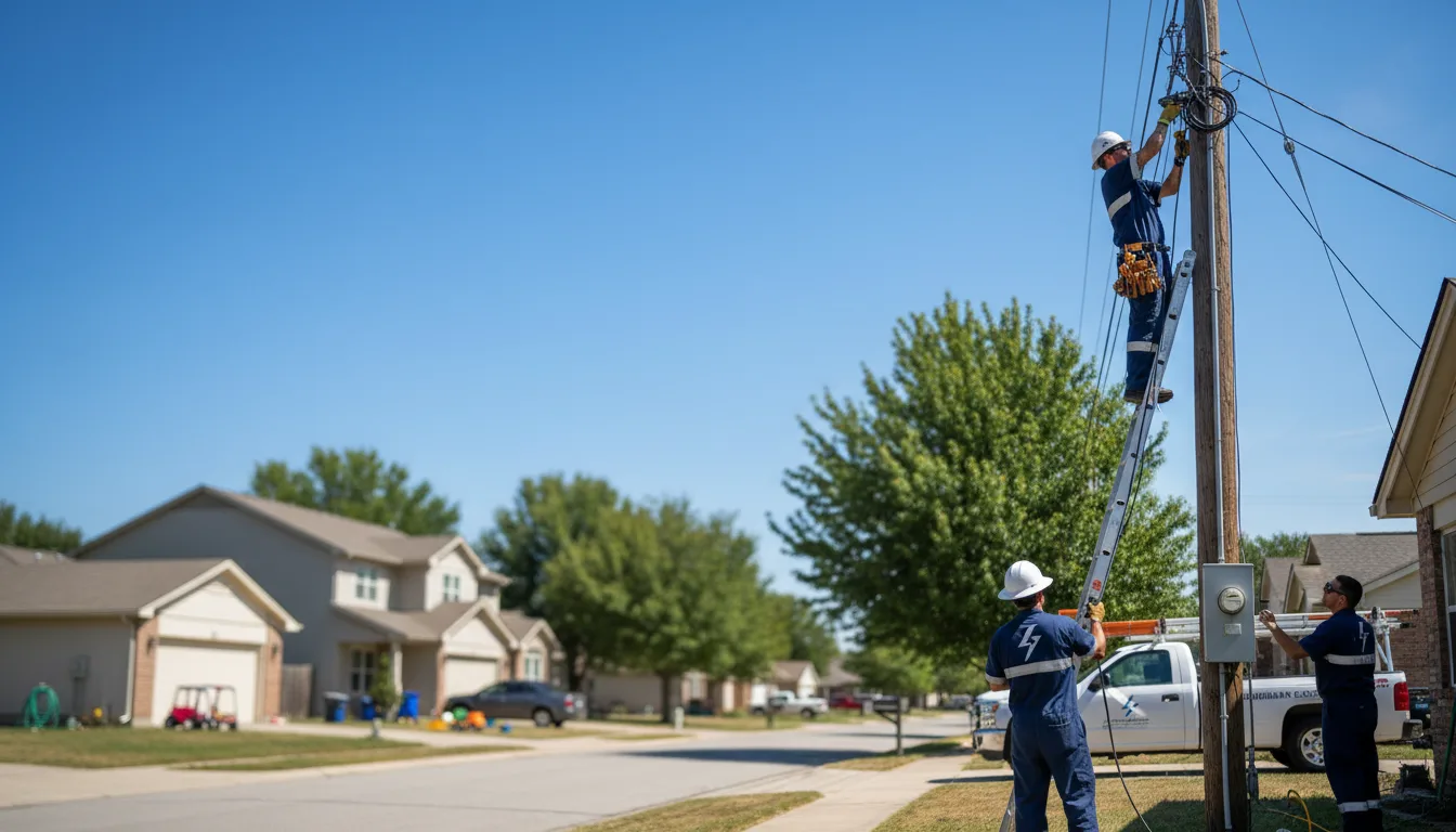 Residential electrician providing installation services in Medicine Lodge, KS